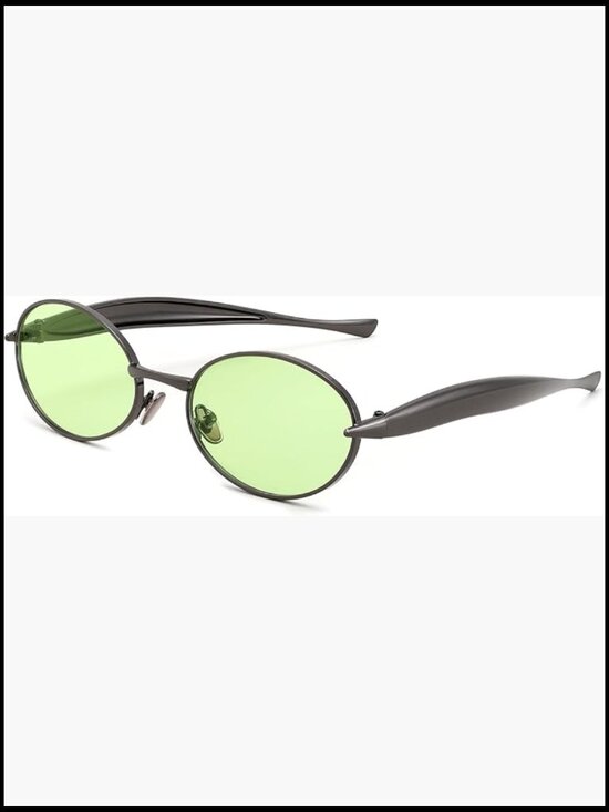 Retro Oval Metal Sunglasses UV400 Driving Daily Wear main image 7